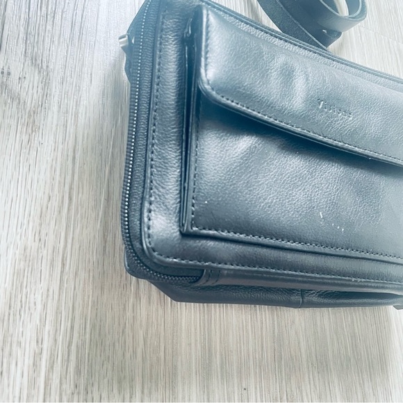 VISIONE CROSSBODY BLACK LEATHER WOMEN VINTAGE BAG - Picture 4 of 8